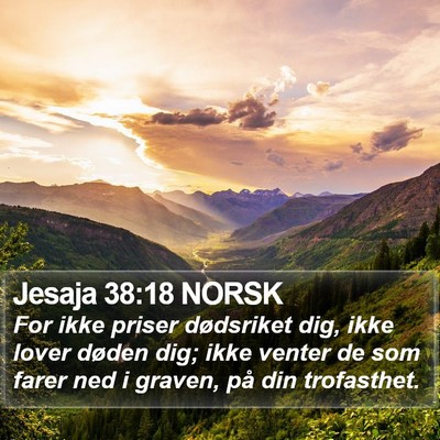 Jesaja 38:18 NORSK Bible Verse Image