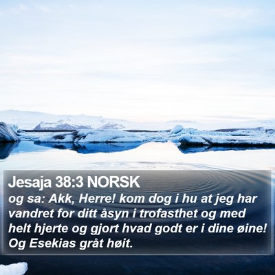 Jesaja 38:3 NORSK Bible Verse Image