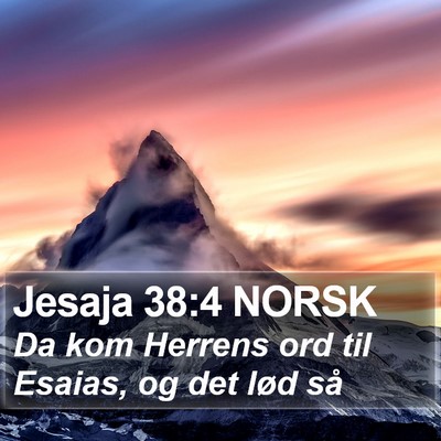 Jesaja 38:4 NORSK Bible Verse Image