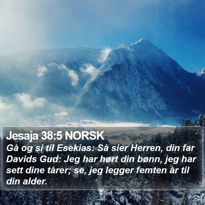 Jesaja 38:5 NORSK Bible Verse Image
