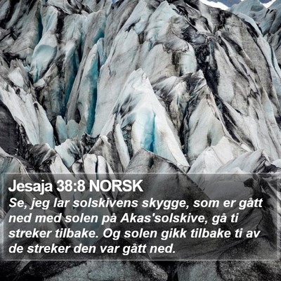 Jesaja 38:8 NORSK Bible Verse Image