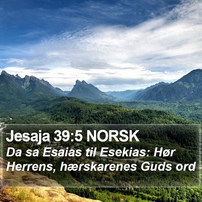 Jesaja 39:5 NORSK Bible Verse Image