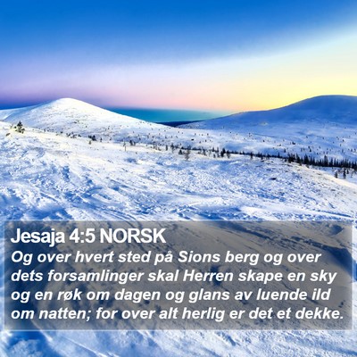 Jesaja 4:5 NORSK Bible Verse Image