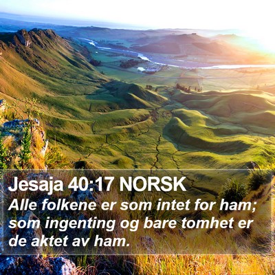 Jesaja 40:17 NORSK Bible Verse Image