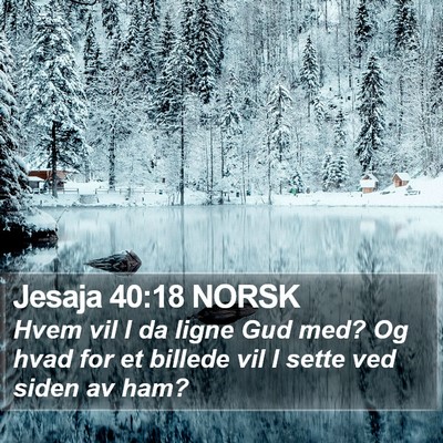 Jesaja 40:18 NORSK Bible Verse Image
