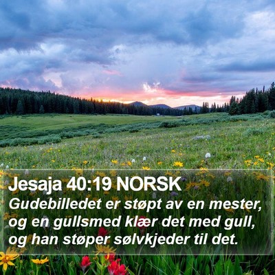 Jesaja 40:19 NORSK Bible Verse Image