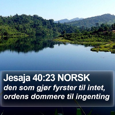 Jesaja 40:23 NORSK Bible Verse Image