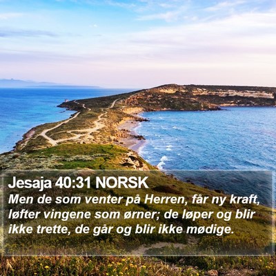 Jesaja 40:31 NORSK Bible Verse Image