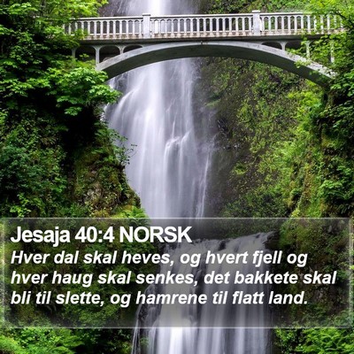 Jesaja 40:4 NORSK Bible Verse Image