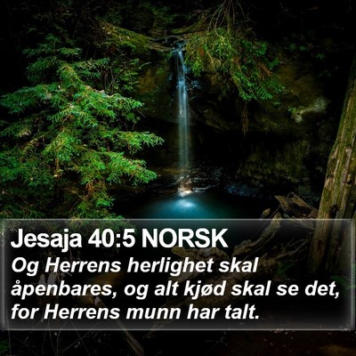 Jesaja 40:5 NORSK Bible Verse Image