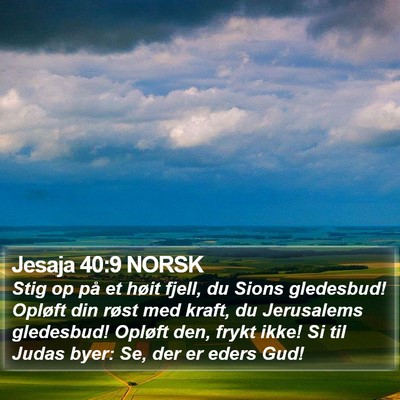 Jesaja 40:9 NORSK Bible Verse Image