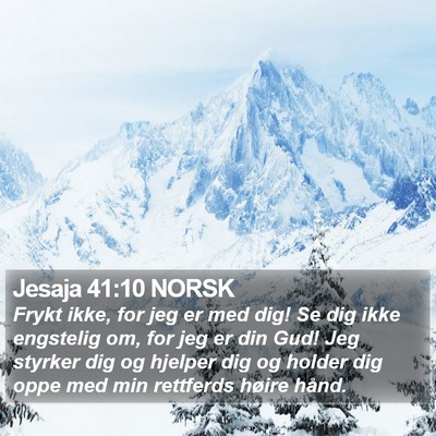 Jesaja 41:10 NORSK Bible Verse Image
