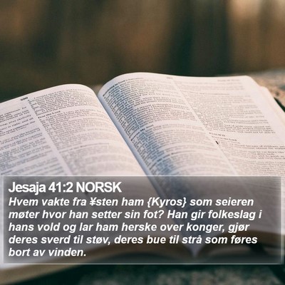 Jesaja 41:2 NORSK Bible Verse Image