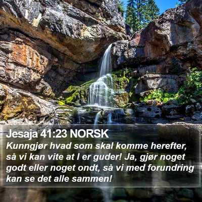 Jesaja 41:23 NORSK Bible Verse Image