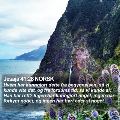 Jesaja 41:26 NORSK Bible Verse Image