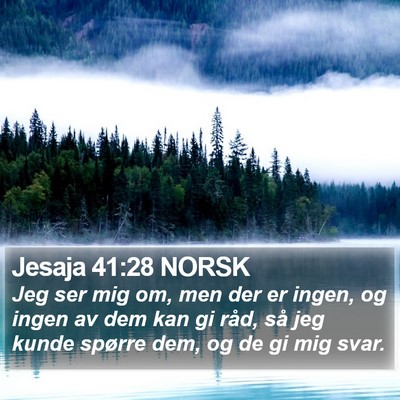 Jesaja 41:28 NORSK Bible Verse Image
