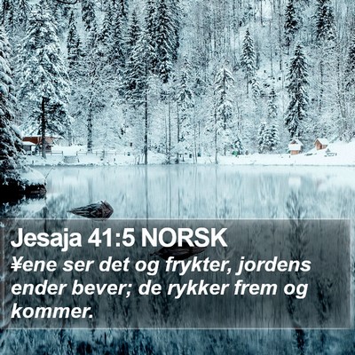 Jesaja 41:5 NORSK Bible Verse Image