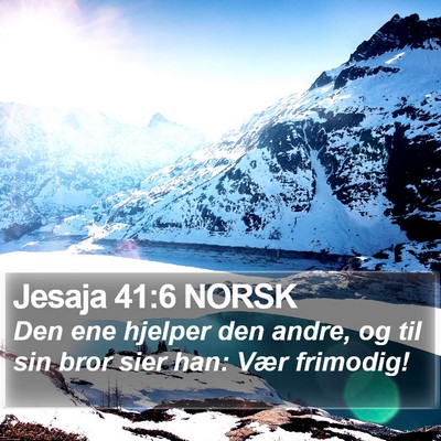Jesaja 41:6 NORSK Bible Verse Image
