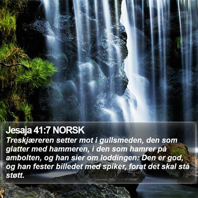 Jesaja 41:7 NORSK Bible Verse Image