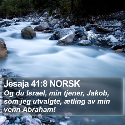 Jesaja 41:8 NORSK Bible Verse Image