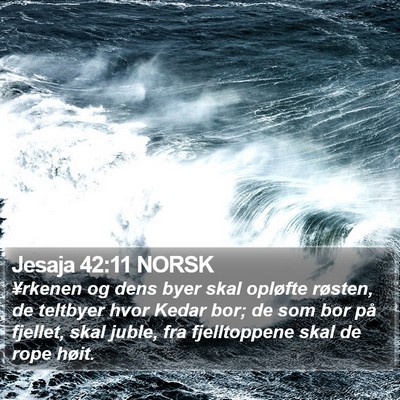 Jesaja 42:11 NORSK Bible Verse Image