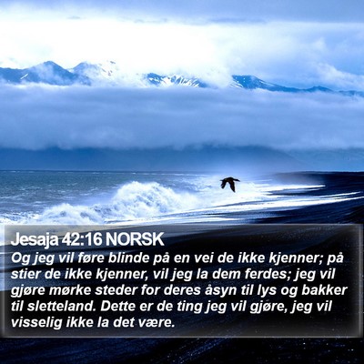 Jesaja 42:16 NORSK Bible Verse Image