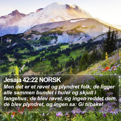 Jesaja 42:22 NORSK Bible Verse Image