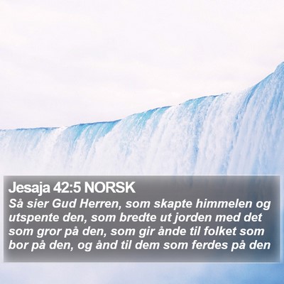 Jesaja 42:5 NORSK Bible Verse Image