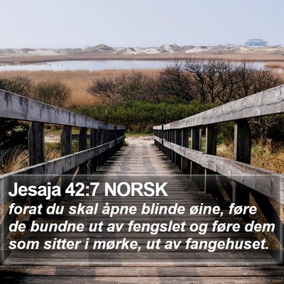 Jesaja 42:7 NORSK Bible Verse Image
