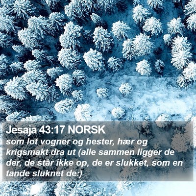 Jesaja 43:17 NORSK Bible Verse Image