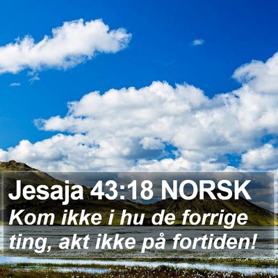 Jesaja 43:18 NORSK Bible Verse Image