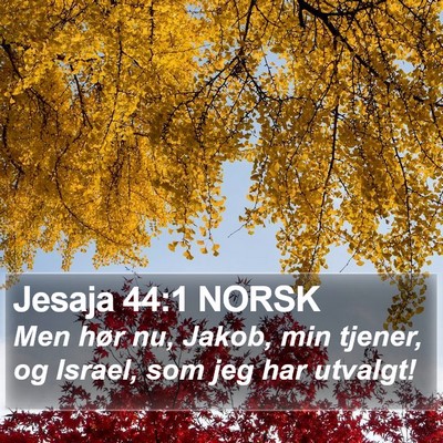 Jesaja 44:1 NORSK Bible Verse Image