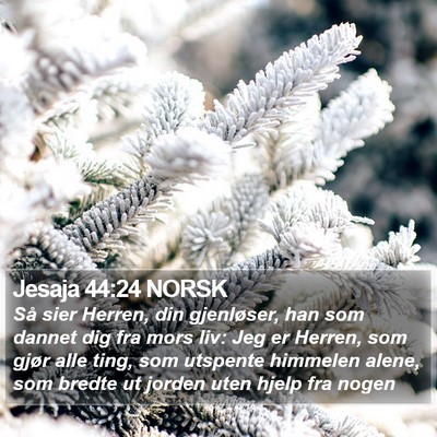 Jesaja 44:24 NORSK Bible Verse Image
