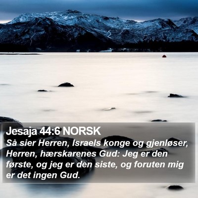 Jesaja 44:6 NORSK Bible Verse Image