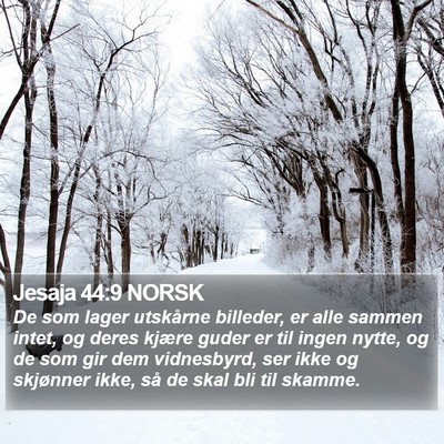 Jesaja 44:9 NORSK Bible Verse Image