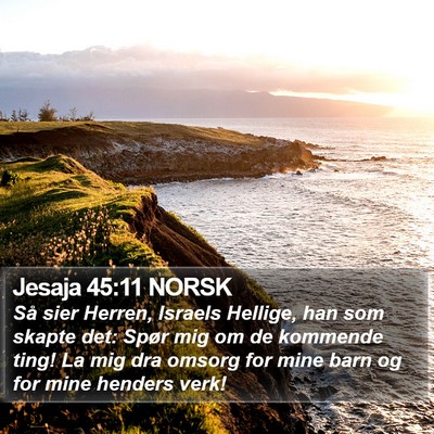 Jesaja 45:11 NORSK Bible Verse Image