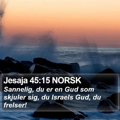 Jesaja 45:15 NORSK Bible Verse Image