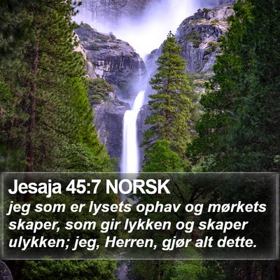Jesaja 45:7 NORSK Bible Verse Image