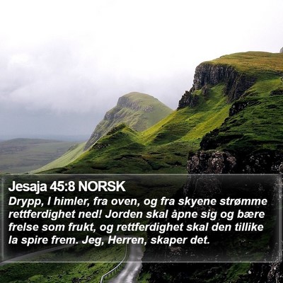 Jesaja 45:8 NORSK Bible Verse Image