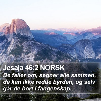 Jesaja 46:2 NORSK Bible Verse Image