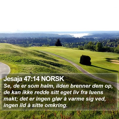 Jesaja 47:14 NORSK Bible Verse Image