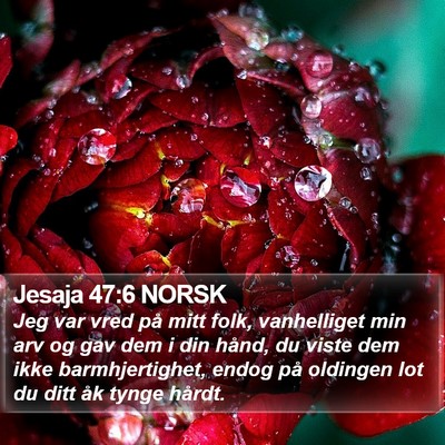Jesaja 47:6 NORSK Bible Verse Image