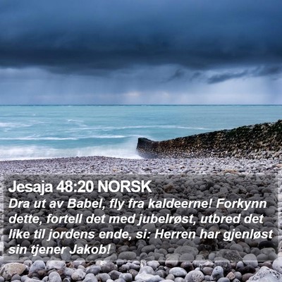 Jesaja 48:20 NORSK Bible Verse Image