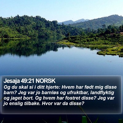 Jesaja 49:21 NORSK Bible Verse Image