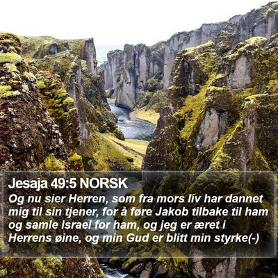 Jesaja 49:5 NORSK Bible Verse Image