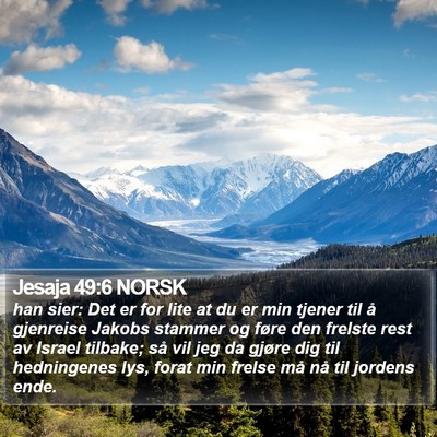 Jesaja 49:6 NORSK Bible Verse Image