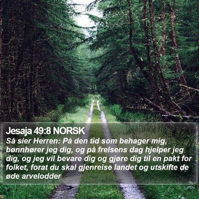 Jesaja 49:8 NORSK Bible Verse Image