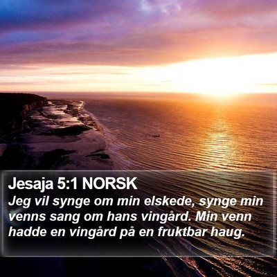 Jesaja 5:1 NORSK Bible Verse Image