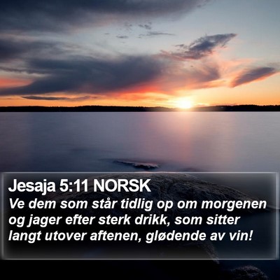 Jesaja 5:11 NORSK Bible Verse Image