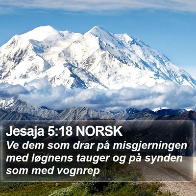 Jesaja 5:18 NORSK Bible Verse Image